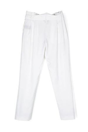 White viscose trousers  BALMAIN PARIS KIDS | BS6C30I0089101OR